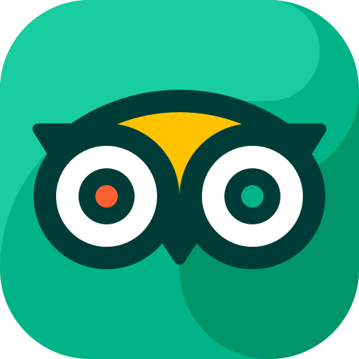 TripAdvisor app icon falling in chaos animation